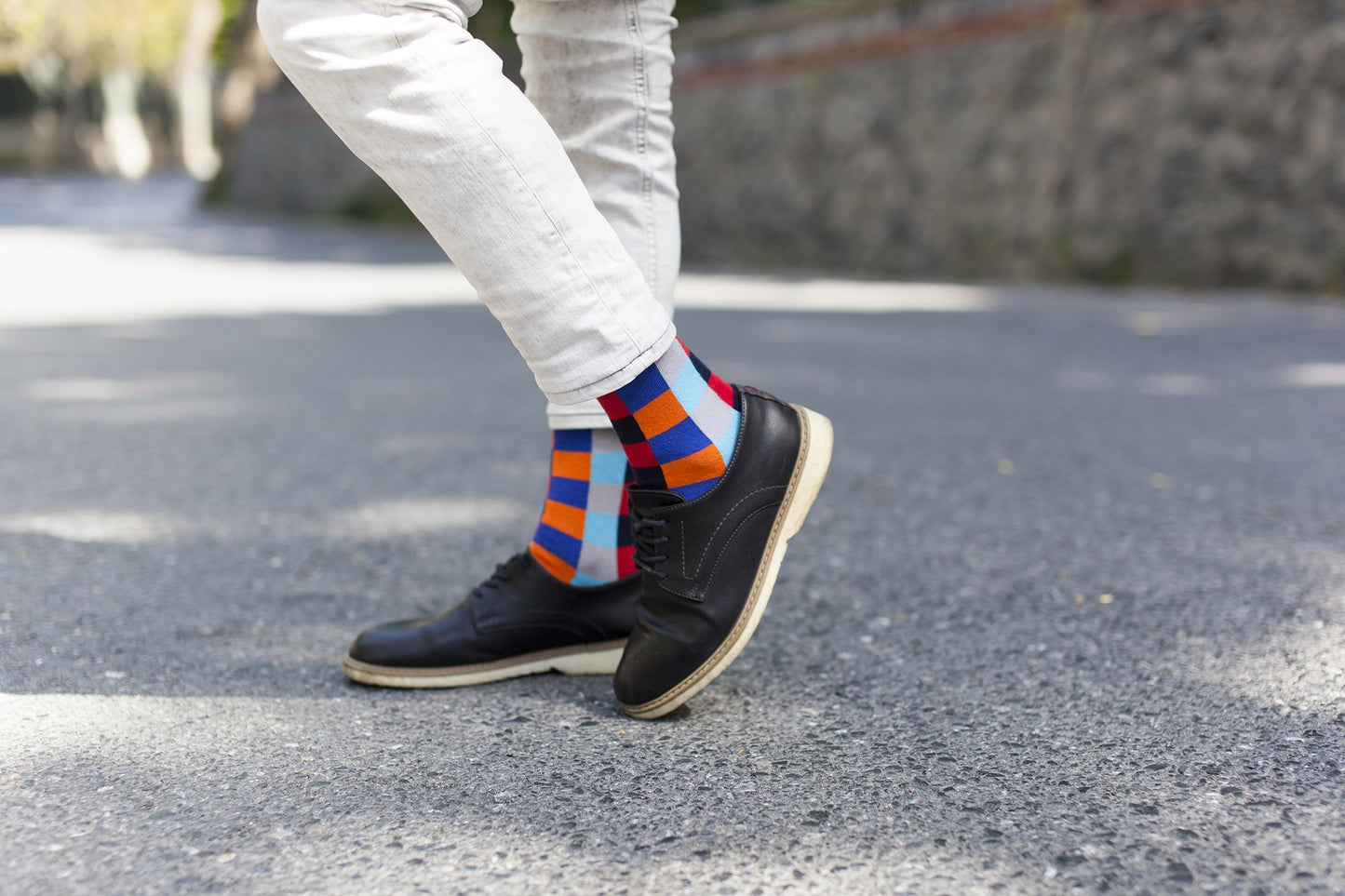 Men's Traditional Blocks Socks for Men