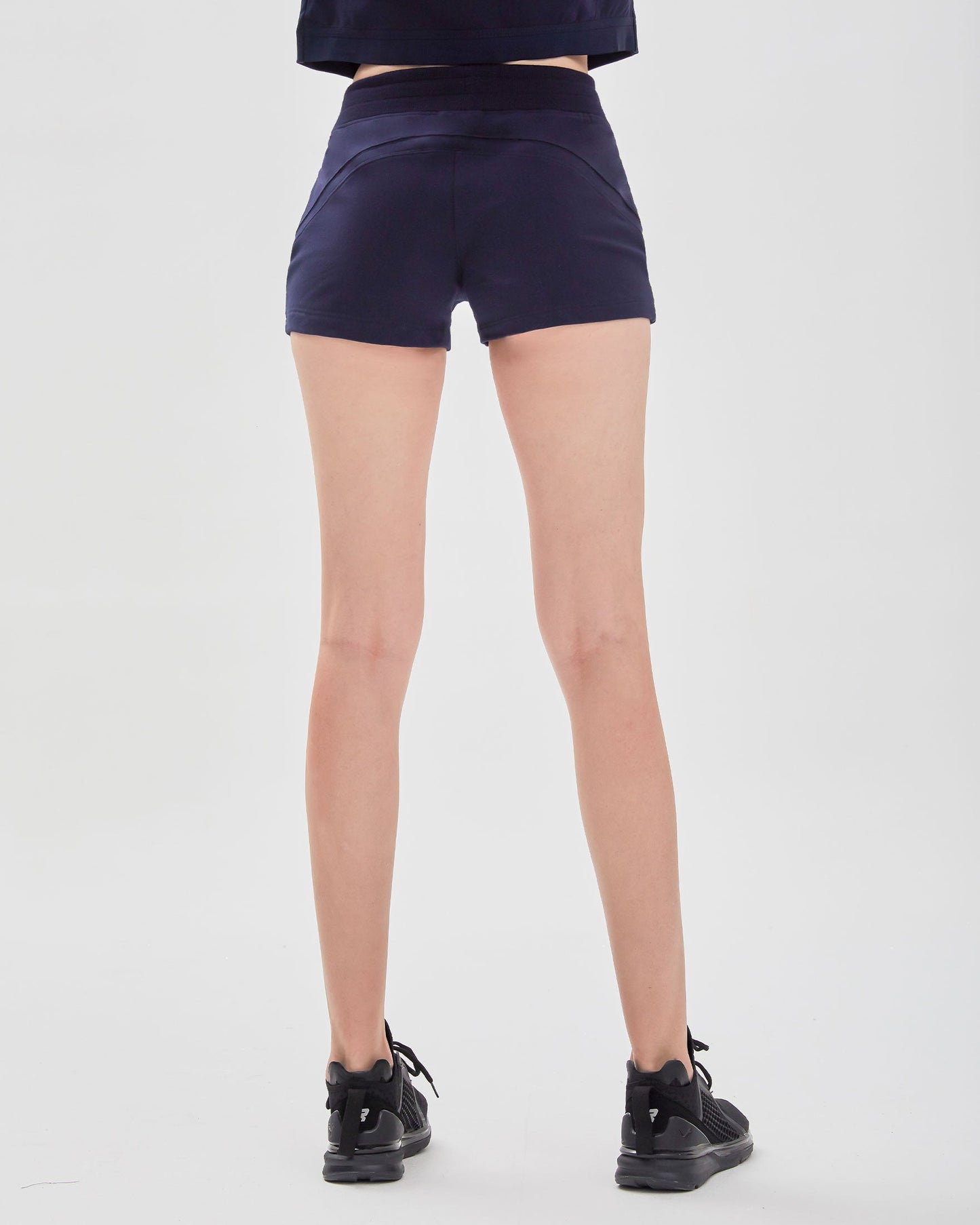 City Shorts aus French Terry mit Reißverschluss