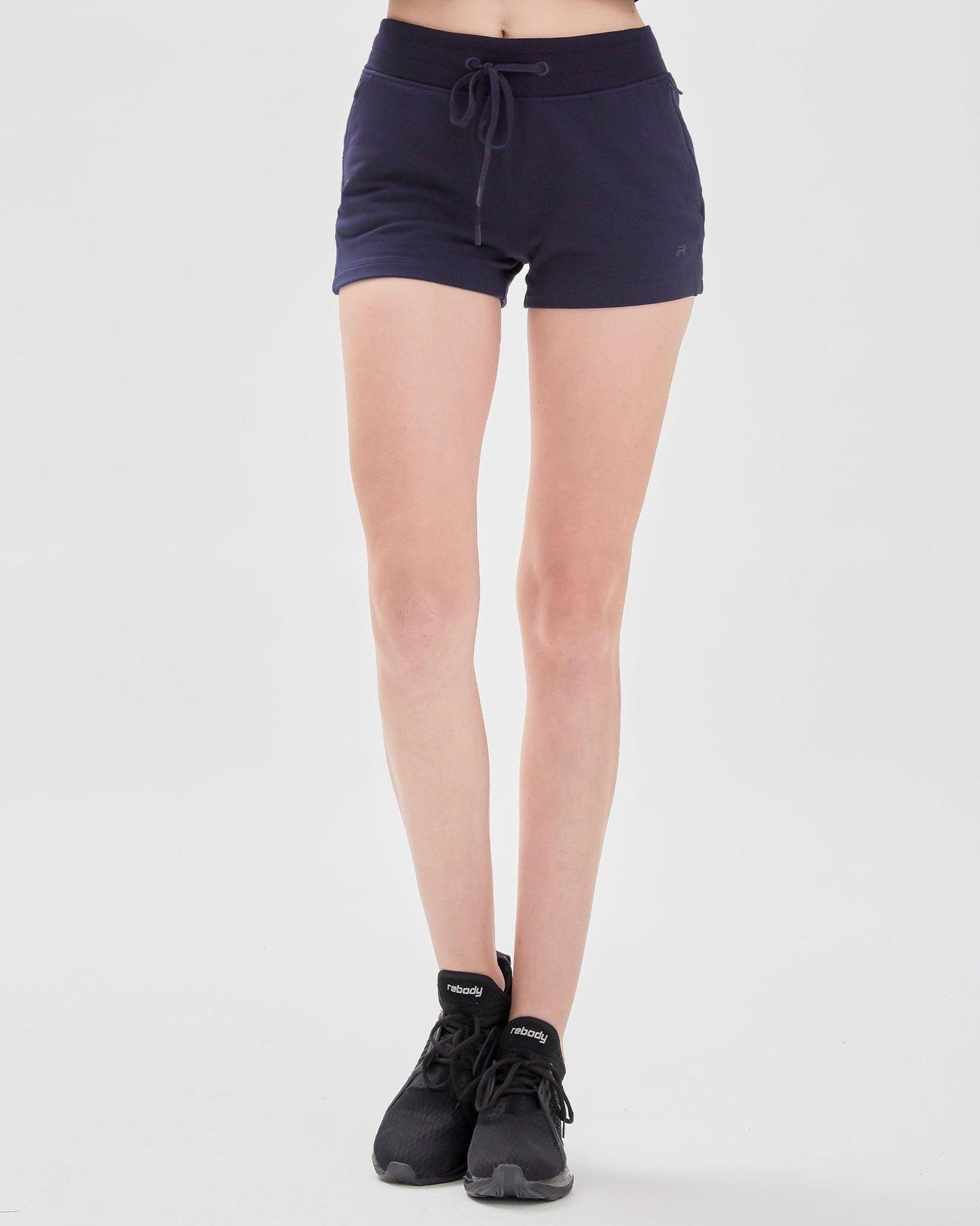 City Shorts aus French Terry mit Reißverschluss