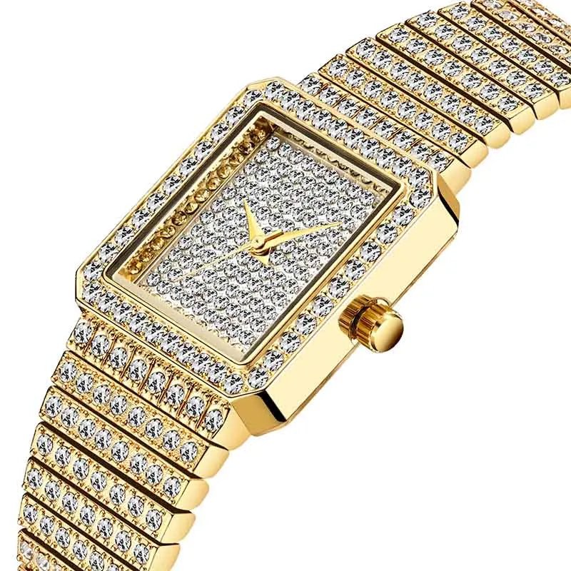 Ladies Gold Square Watch - Walter - Mall