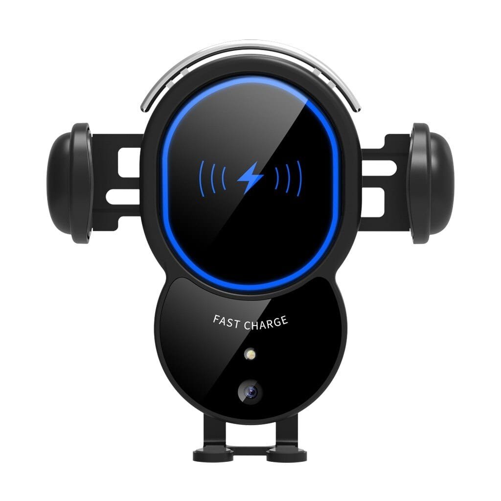 Automatic Clamping Car Fast Charger, 10W Wireless Triangle Mount