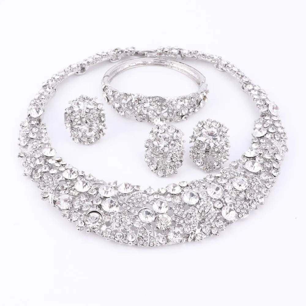 Nigerian African Beads Crystal Necklace Sets - Walter - Mall