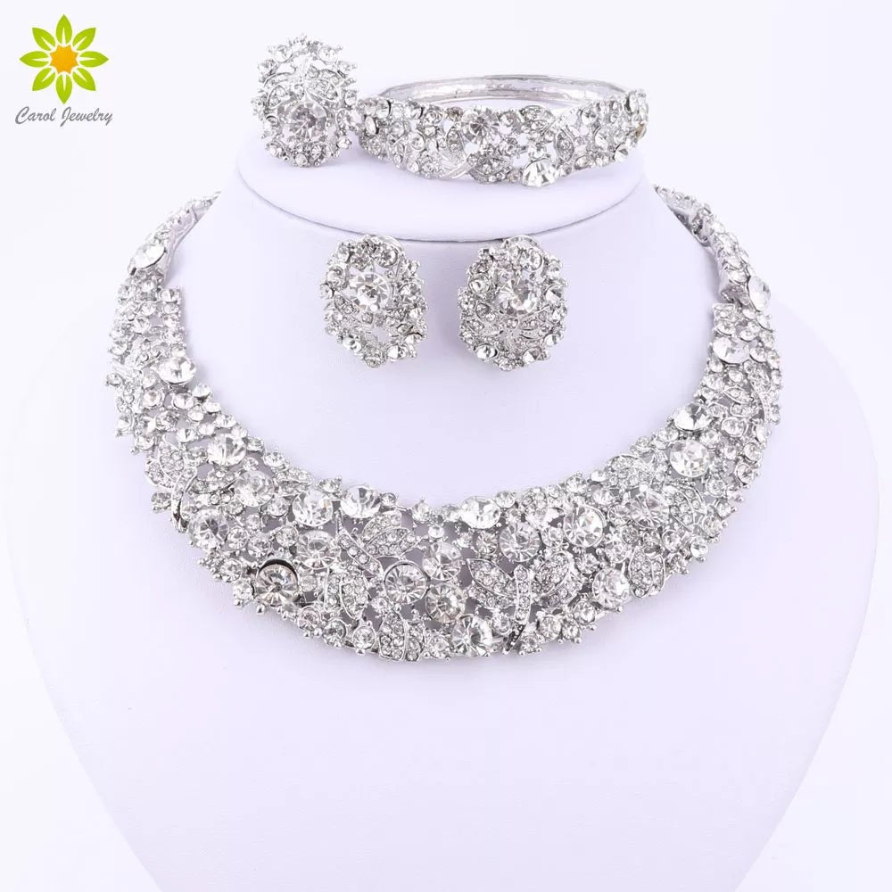 Nigerian African Beads Crystal Necklace Sets - Walter - Mall