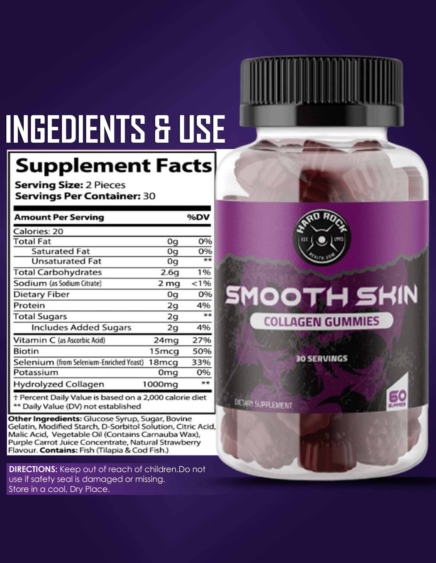 Smooth Skin Collagen Gummies - Walter - Mall