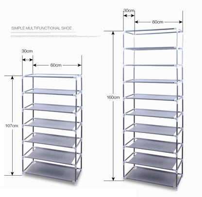 10 Layer 9 Grid Shoe Storage Closet - Walter - Mall