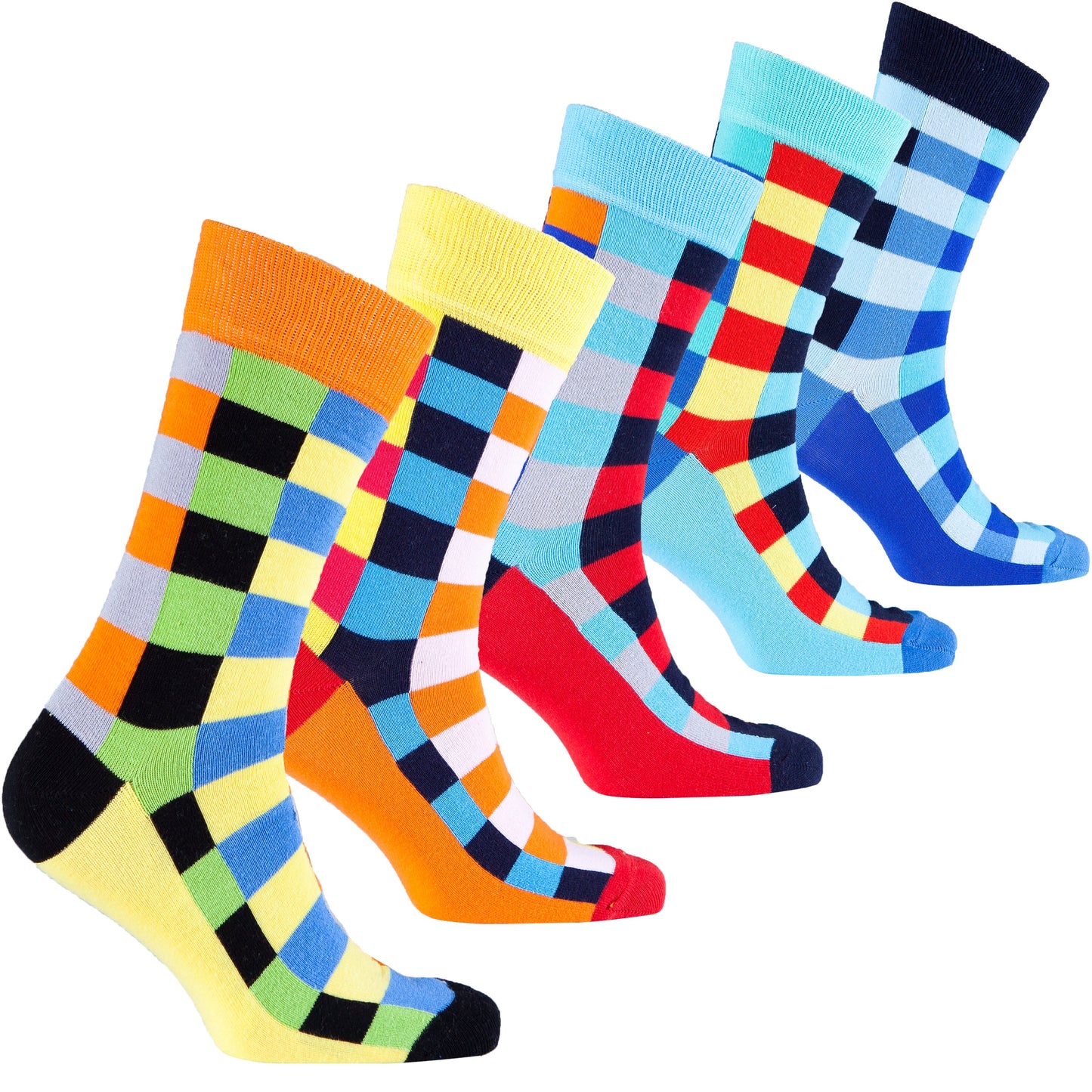 Men's Traditional Blocks Socks for Men