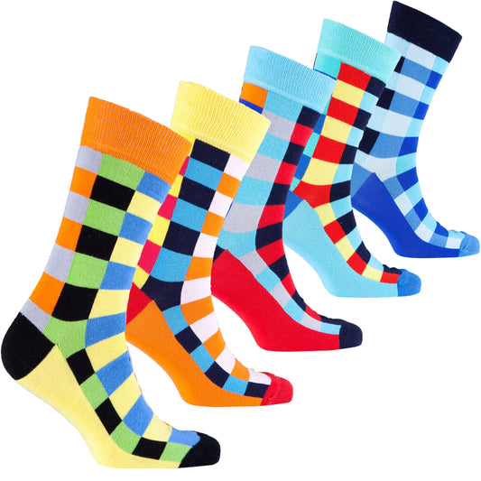 Men's Traditional Blocks Socks for Men