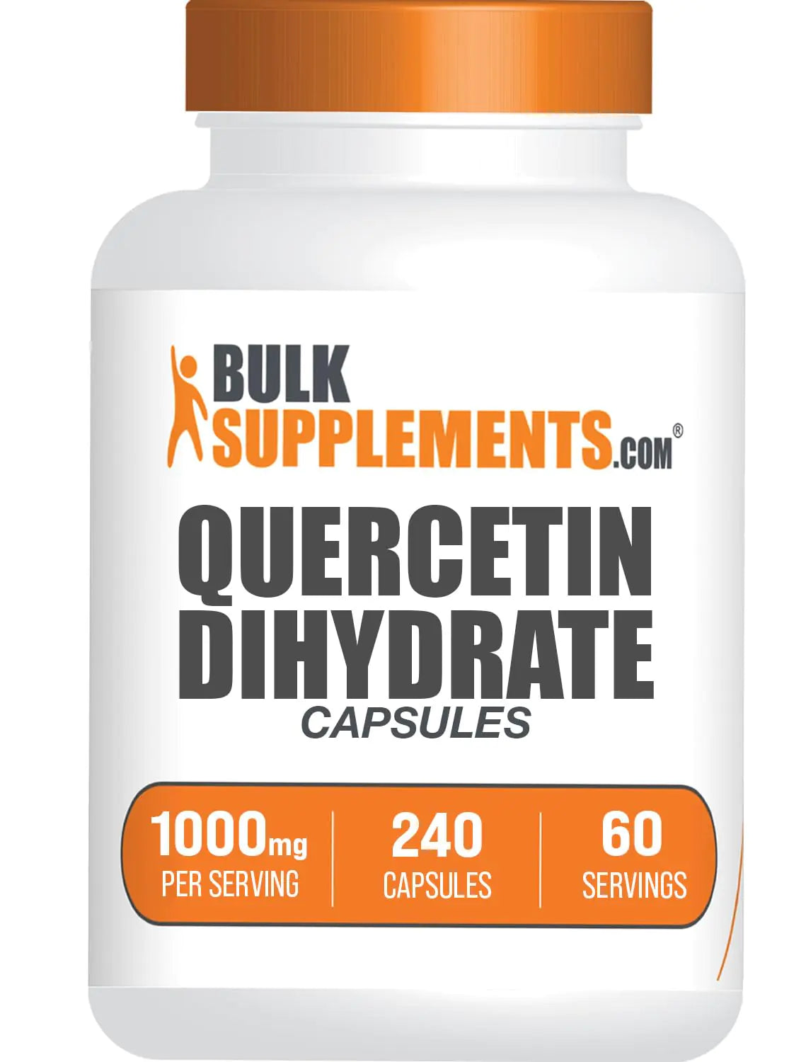 BulkSupplements.com Quercetin Dihydrate Capsule - Quercetin Supplements Quercetin 1000mg Quercetin Capsules - Antioxidants Supplement 4 Capsules per Serving 240 Capsules