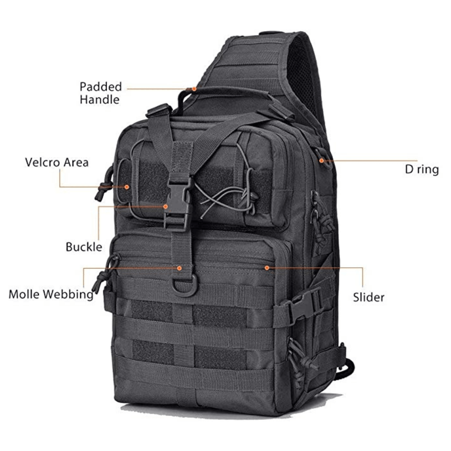 Tactical  Medium Sling Range Bag, Bagpack,