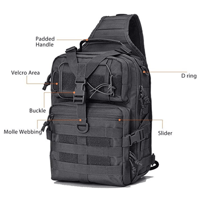 Tactical  Medium Sling Range Bag, Bagpack,
