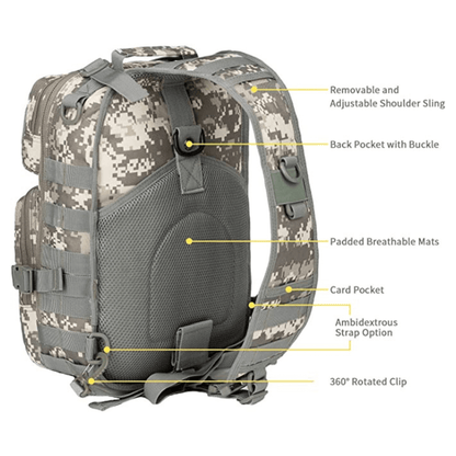 Tactical  Medium Sling Range Bag, Bagpack,