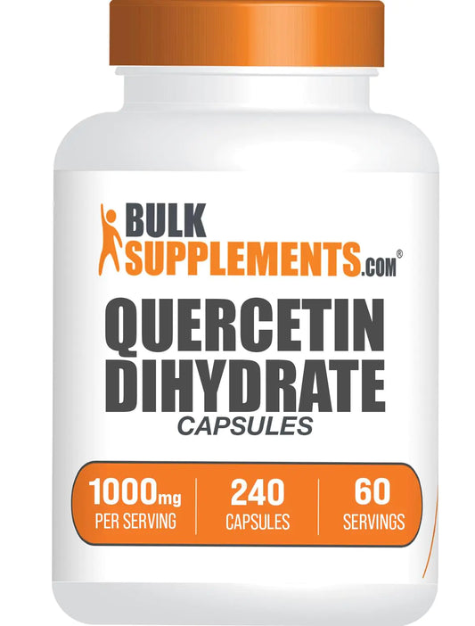 BulkSupplements.com Quercetin Dihydrate Capsule - Quercetin Supplements Quercetin 1000mg Quercetin Capsules - Antioxidants Supplement 4 Capsules per Serving 240 Capsules