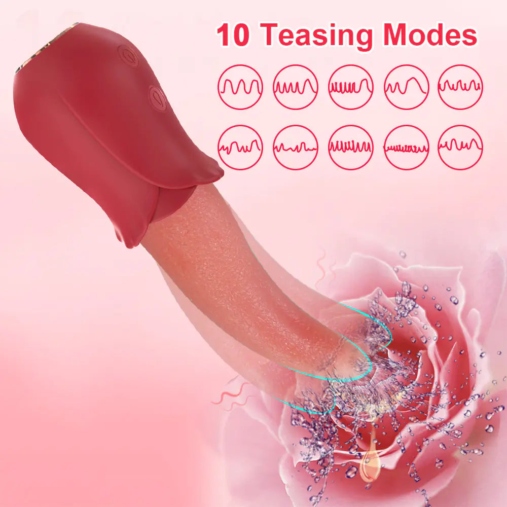 Wireless Remote Control Vibration Tongue Licking Device