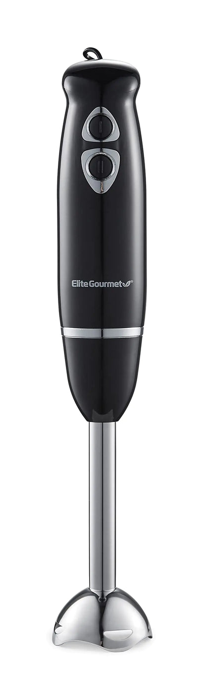Elite Gourmet EHB1015 Eintauchen Handmixer 500 Watt 2 Geschwindigkeitsmischung mit Edelstahlblättern abnehmbar