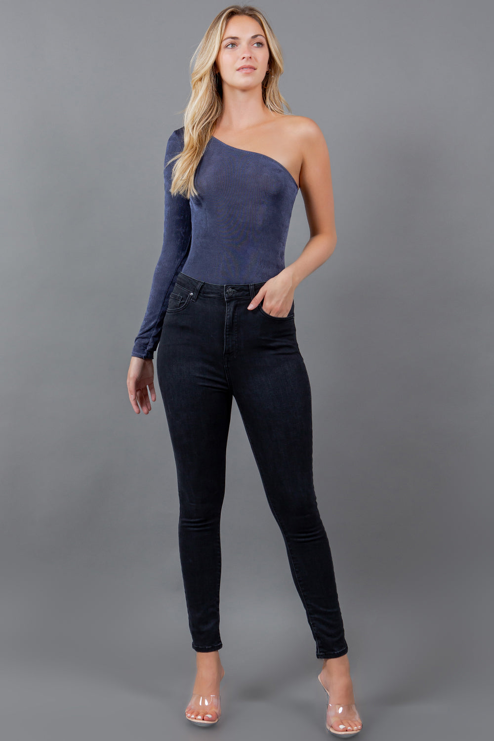 Julie One Shoulder Bodysuit, women, sexy