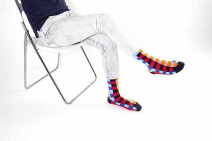 Men's Traditional Blocks Socks for Men