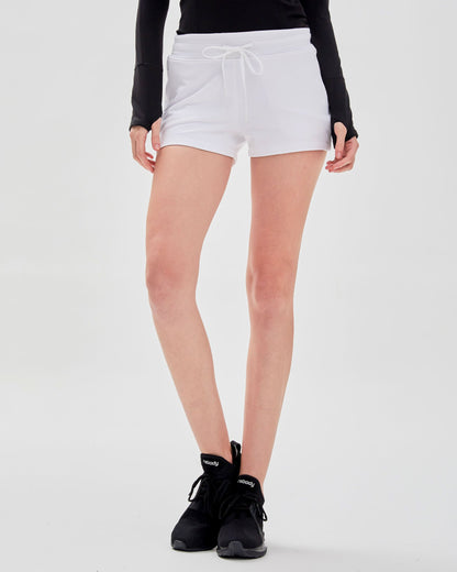 City Shorts aus French Terry mit Reißverschluss