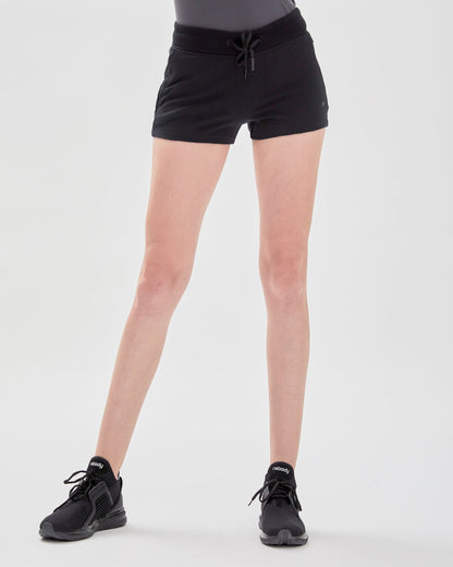 City Shorts aus French Terry mit Reißverschluss