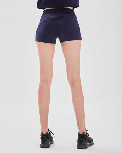 City Shorts aus French Terry mit Reißverschluss