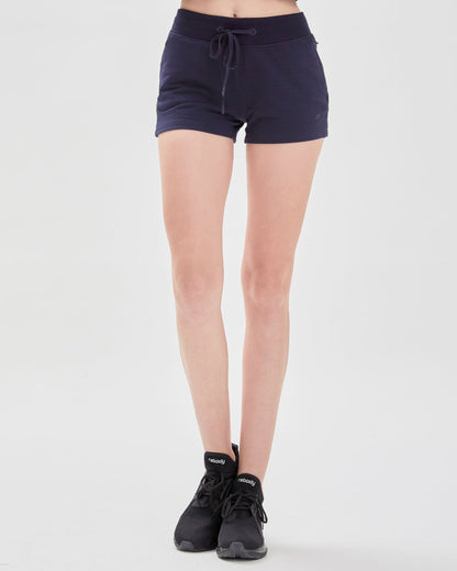 City Shorts aus French Terry mit Reißverschluss