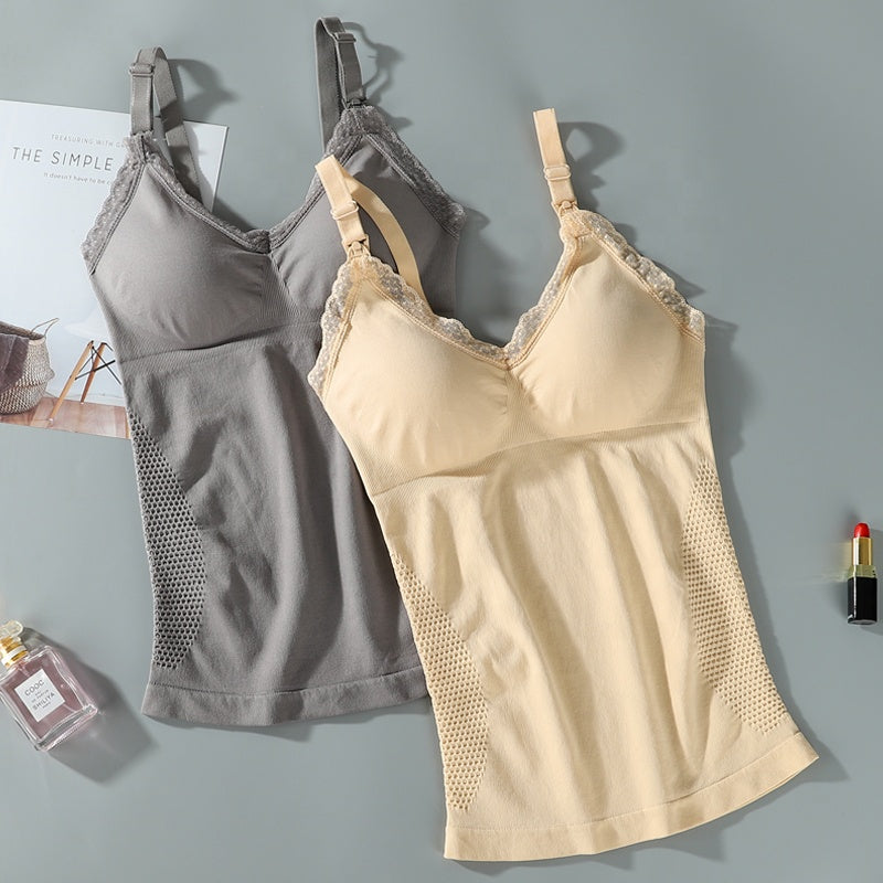 Front Open Breastfeeding Vest Bra