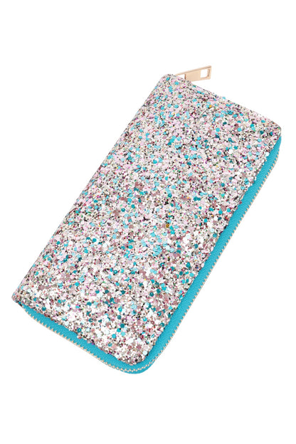 Glitter Zipper Wallet
