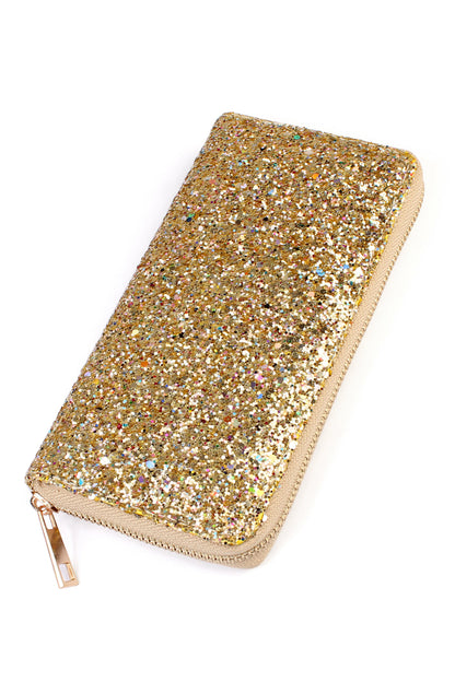 Glitter Zipper Wallet