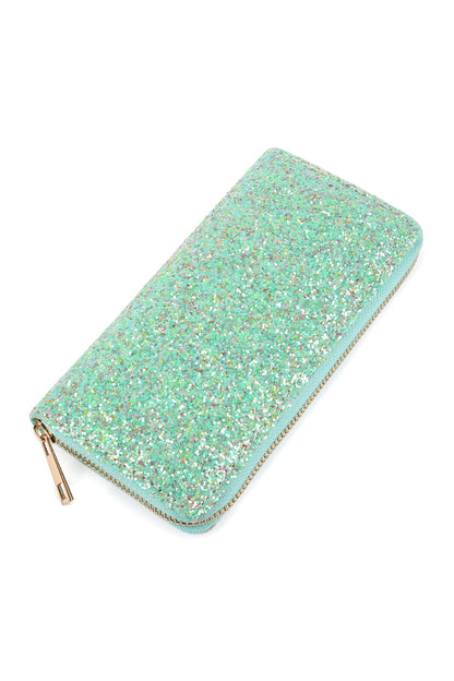 Glitter Zipper Wallet