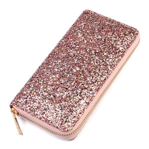 Glitter Zipper Wallet