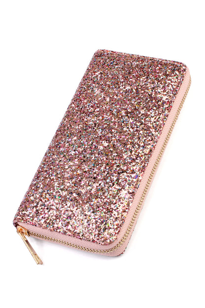 Glitter Zipper Wallet