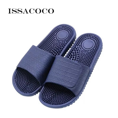 Men's Flat Indoor Massage Slippers Home Non-Slip Massage Slippers Zapatos Hombre