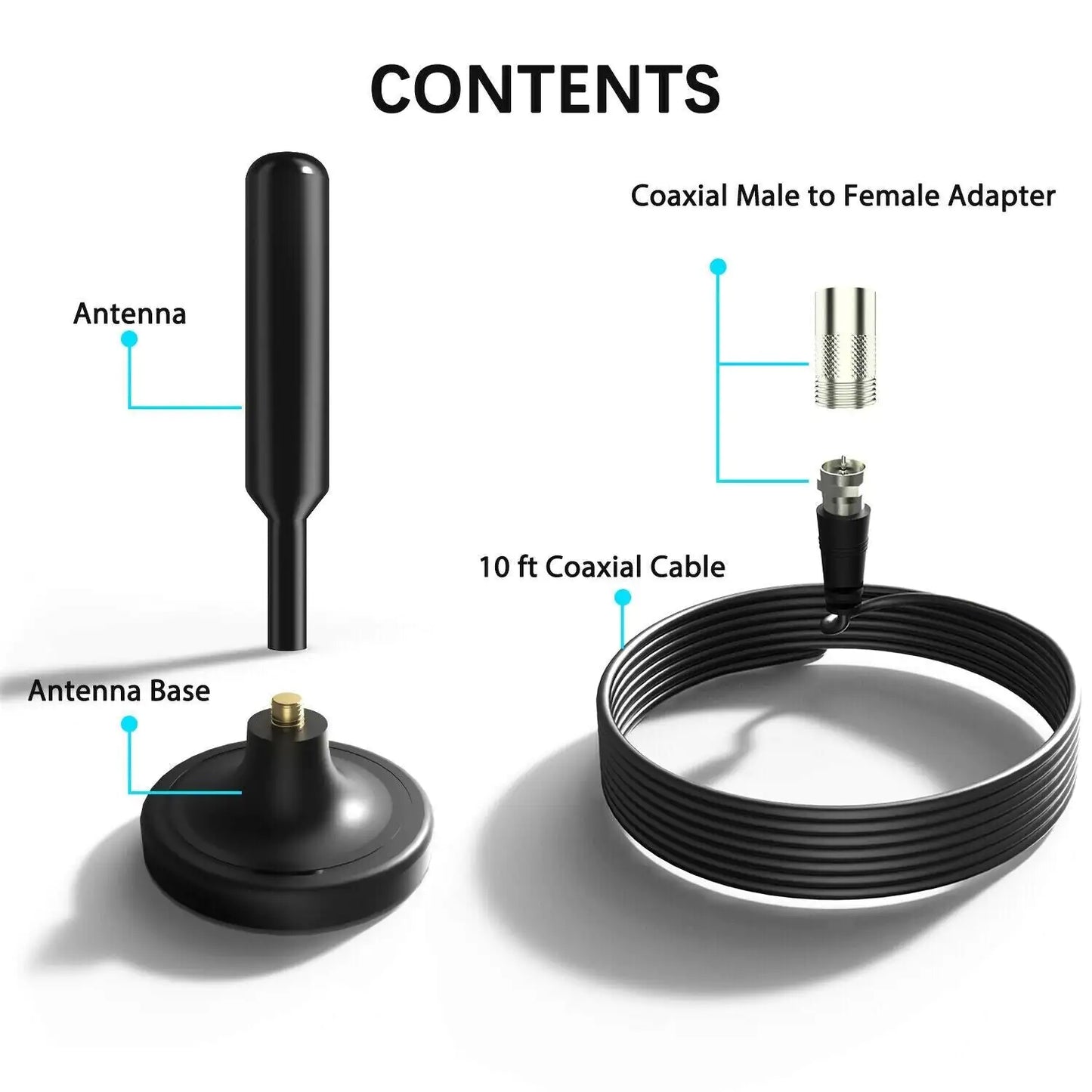 300 Mile Enhanced HD Indoor TV Antenna