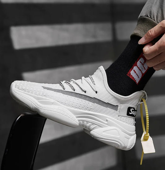 Summer Men's Breathable Flyknit Casual Sports Shoes