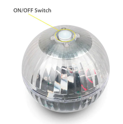 Outdoor Solar LED Floating Light Garden Pond Pool Lampe rotierende RGB -Farbwechsel
