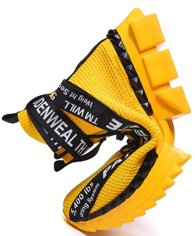 Breathable Flyknit High-Top Casual Sports Shoes