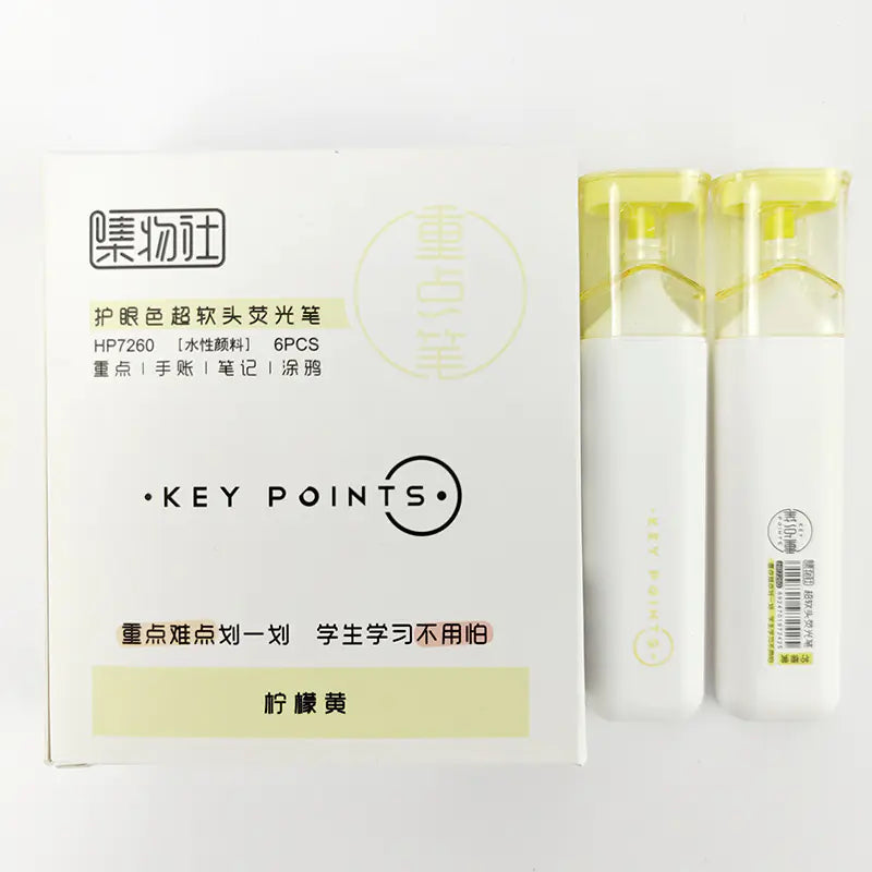 Large Capacity Soft Tip Highlighter Pen, 7260