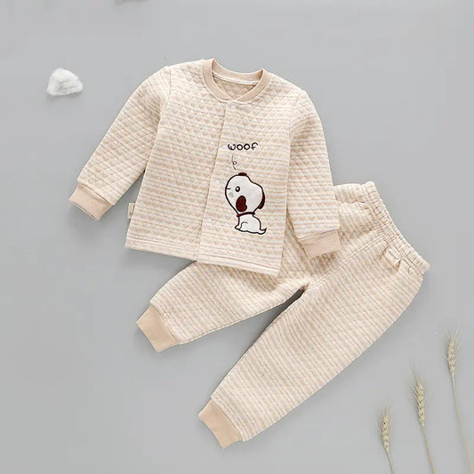 Cotton Warm Innerwear Set for Infants and Toddlers