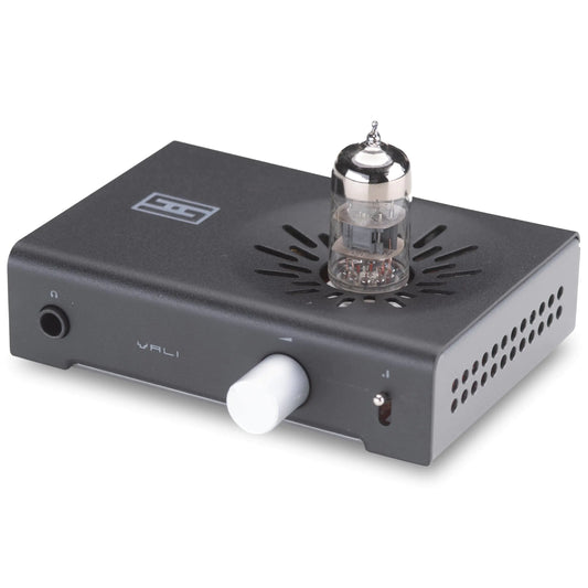 Beautiful Tube Hybrid Headphone Amp and Preamp - Black, Schiit Vali 3