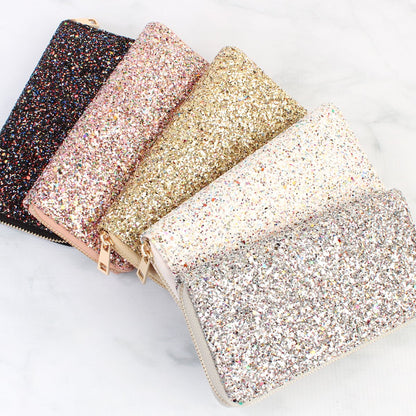 Glitter Zipper Wallet