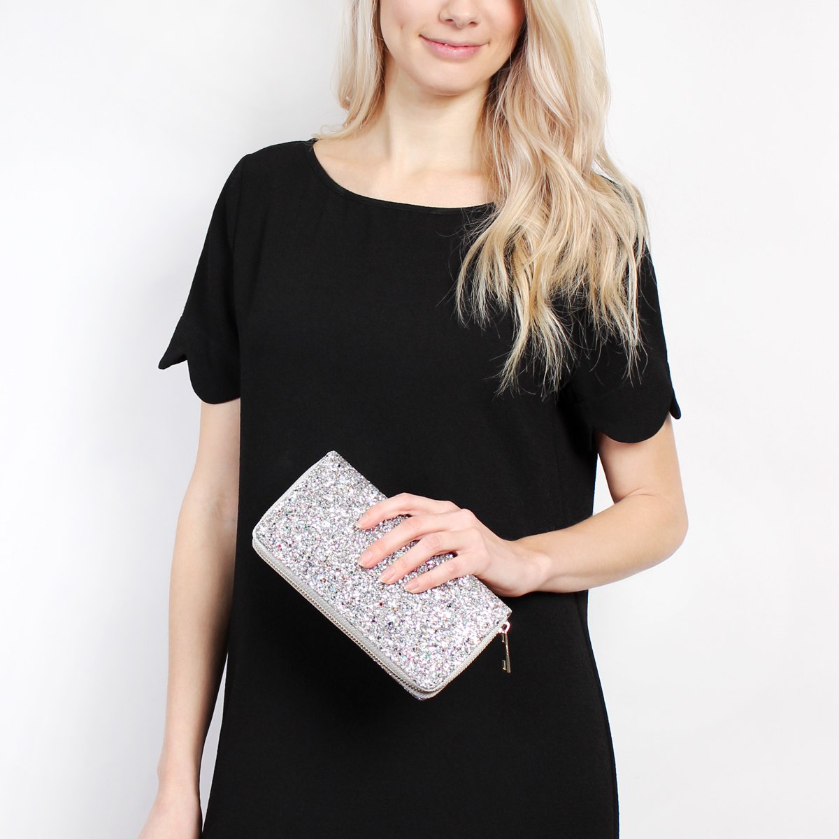 Glitter Zipper Wallet