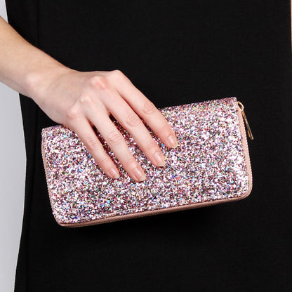 Glitter Zipper Wallet