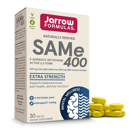 SAMe 400 mg Supports Joint Health Liver Function Brain Metabolism 30 Tablets Up To a 30 Day Supply