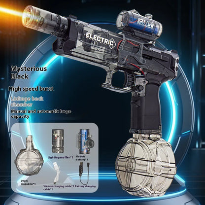 Fire Rat Electric Water Pistol Cool Light Full Automatic Water Spray Gun