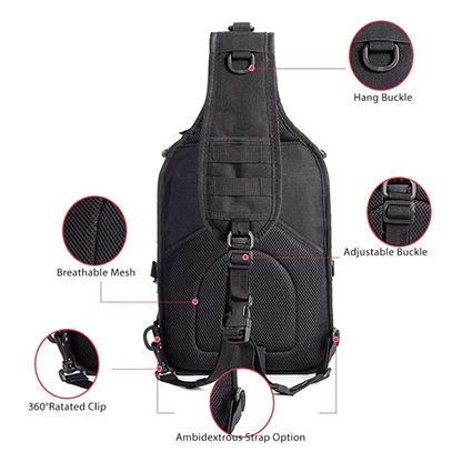 Tactical  Medium Sling Range Bag, Bagpack,