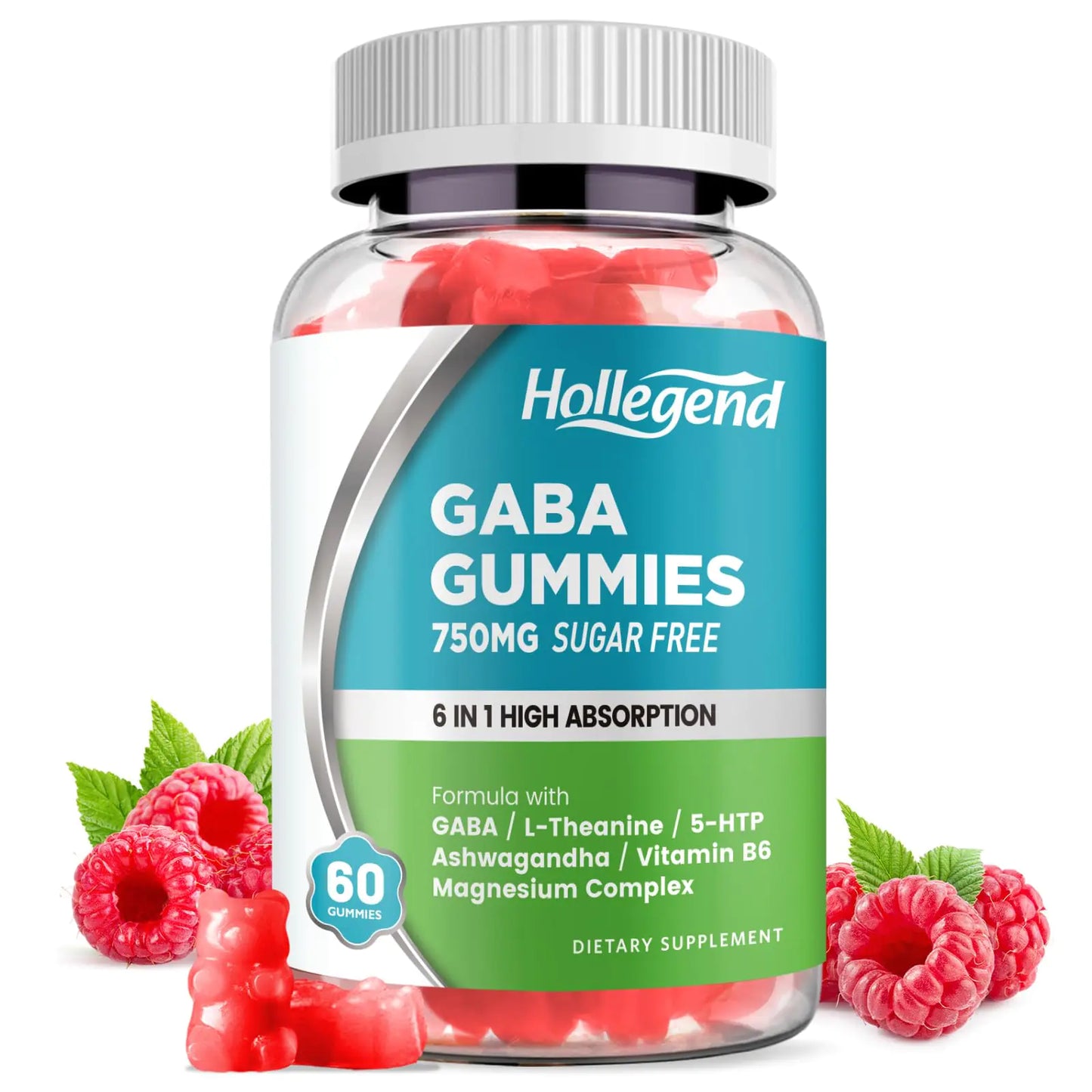 GABA Sleep Gummies – Melatoninfreies natürliches Schlafmittel mit 5-HTP und Magnesium