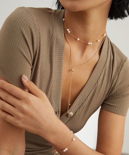 Dainty Freshwater Pearl Choker Necklace - Walter - Mall