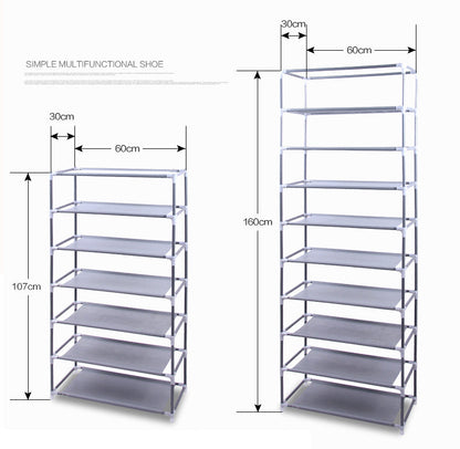 10 Layer 9 Grid Shoe Storage Closet