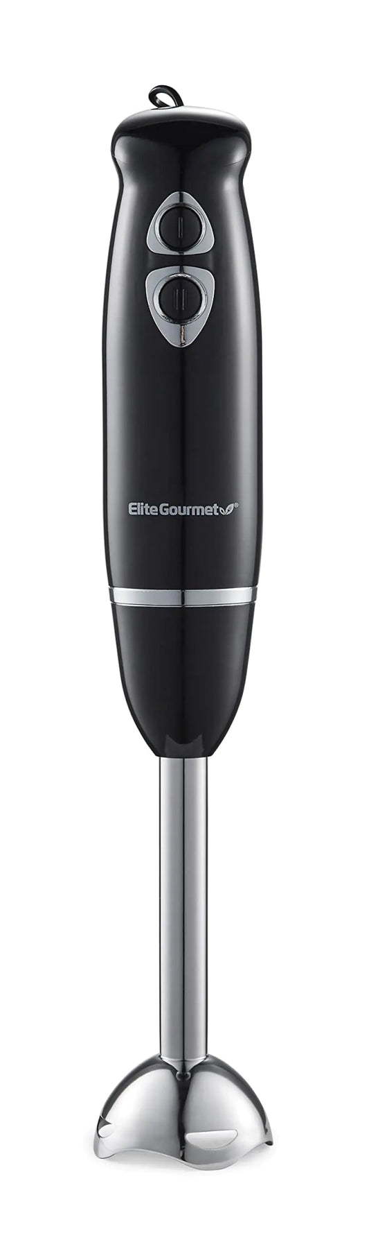 Elite Gourmet EHB1015 Immersion Hand Blender 500 Watts 2 Speed Mixing with Stainless Steel Blades Detachable Wand Stick Mixer Smoothies Baby Food Soup Black - Walter - Mall