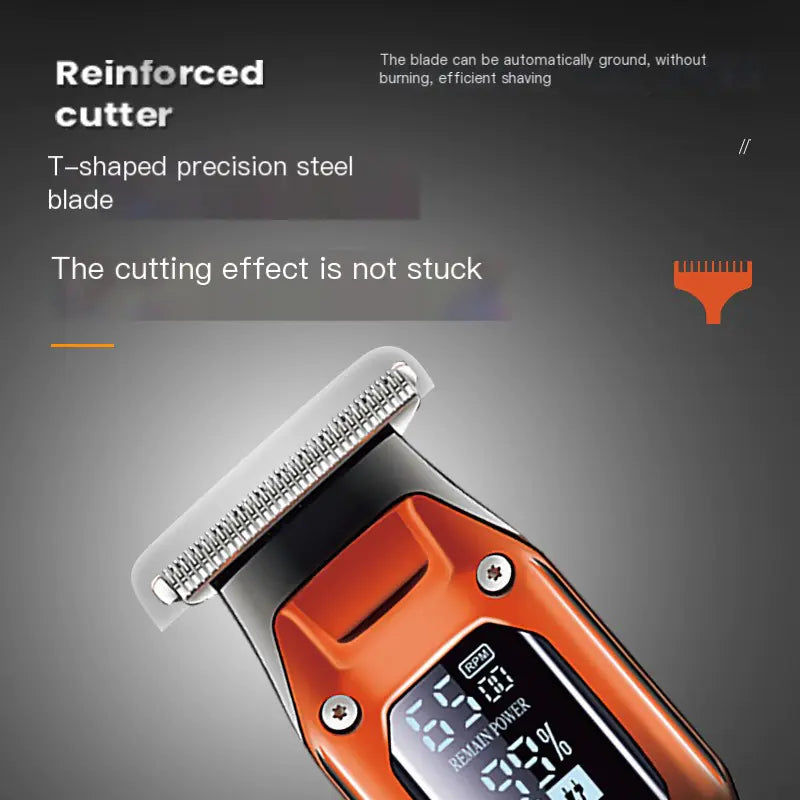 Kemei KM-658 LCD USB-Haarschneider für Friseure