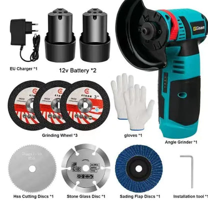 Mini Cordless Angle Grinder for Home Use (3-Inch)